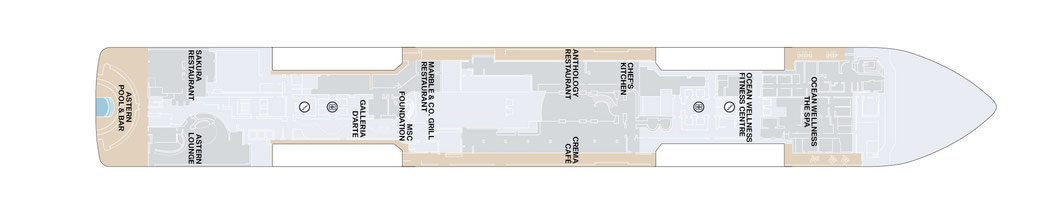EXPLORA III - Schiffsübersicht Deck 5