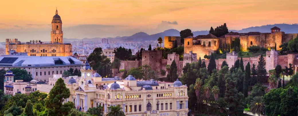 Grand Mediterrenean 2026 Header mit der Alcazaba von Málaga, eine maurische Festungsanlage aus dem 11. Jahrhundert
