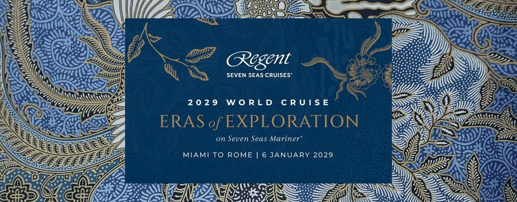 Regent Seven Seas Cruises Weltreise 2029 Titelbild
