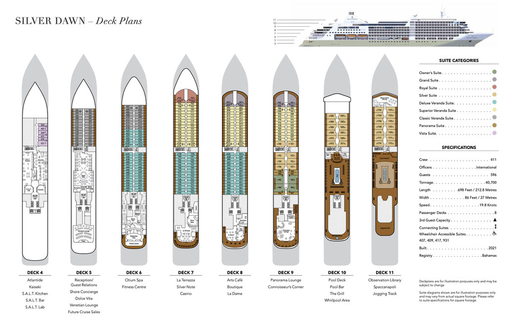 Deckplan Silver Dawn