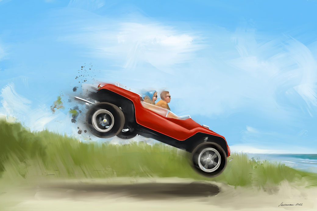 Dune buggy | ©Markus Scholemann art painting / print on canvas