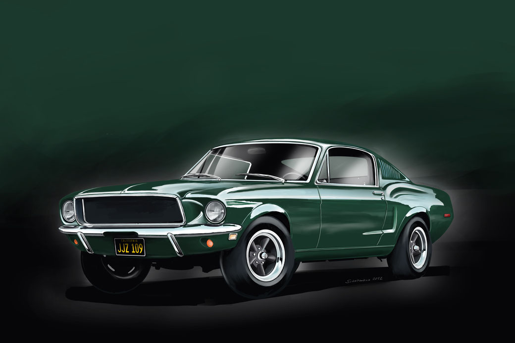 Ford Mustang | ©Markus Scholemann art painting / print on canvas