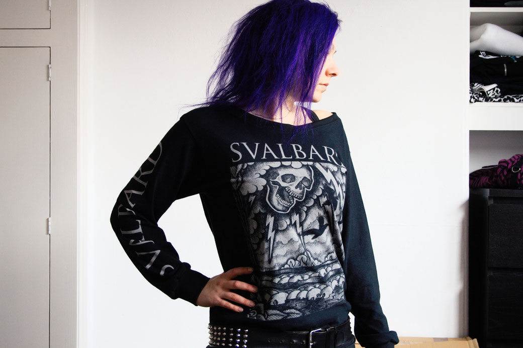 MPF Entdeckungen + Bandshirt-Upgrade - Svalbard Langarmshirt - Zebraspider DIY Anti-Fashion Blog