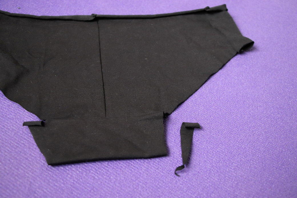 How to sew Zero-Waste undies - first version  in progress - Zebraspider Eco Anti-Fashion