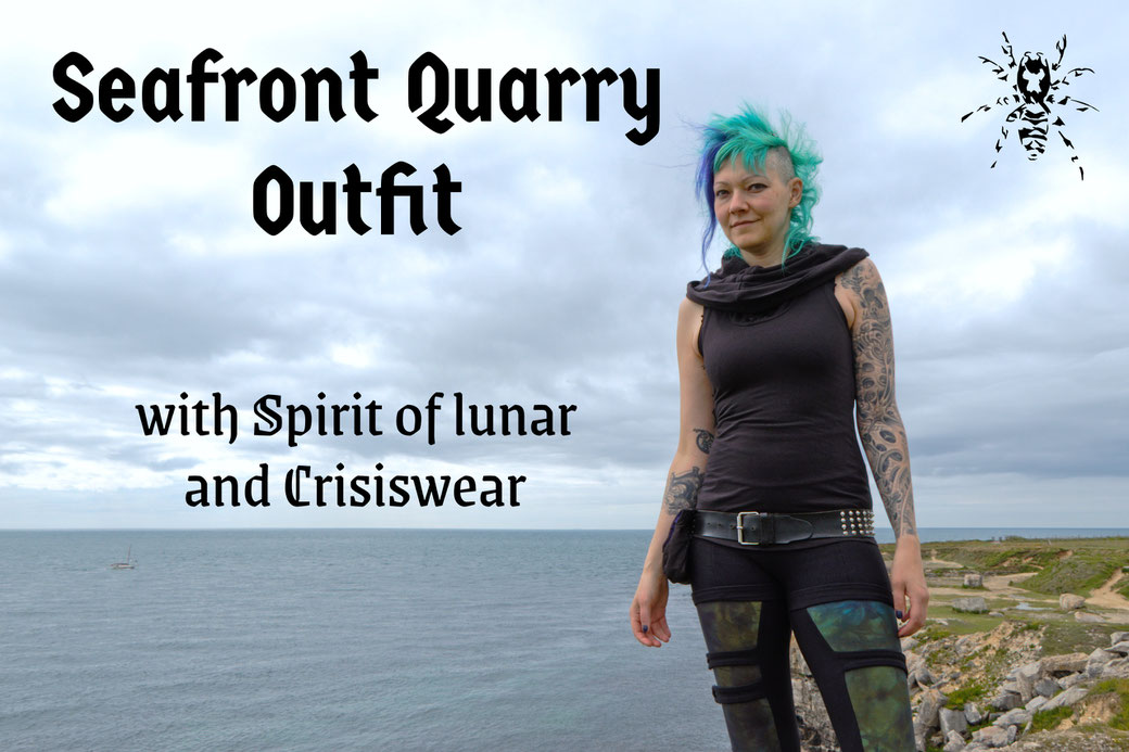 Seafront Quarry Outfit with Spirit of lunar and Crisiswear - Zebraspider Eco Anti-Fashion