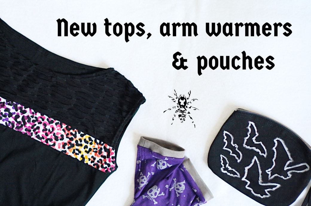 New tops, arm warmers and pouches - Zebraspider DIY Anti-Fashion Blog