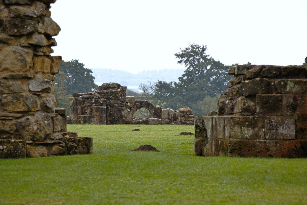 Autumn and Ruins photo post - Byland Abby landscape view - Zebraspider Eco Anti-Fashion