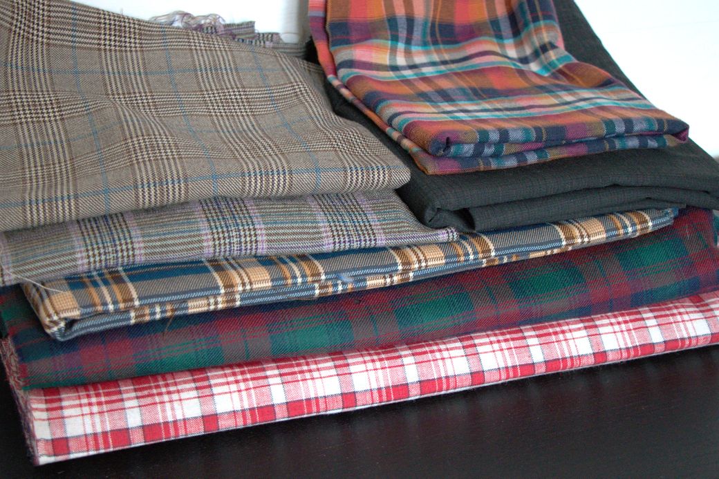 9 pros and cons about deadstock fabrics - plaids and tartan - Zebraspider Eco Anti-Fashion