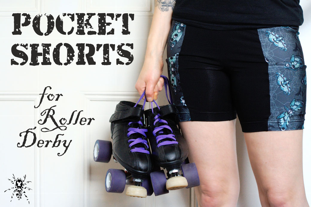 Pocket Shorts for Roller Derby - Zebraspider DIY Anti-Fashion Blog