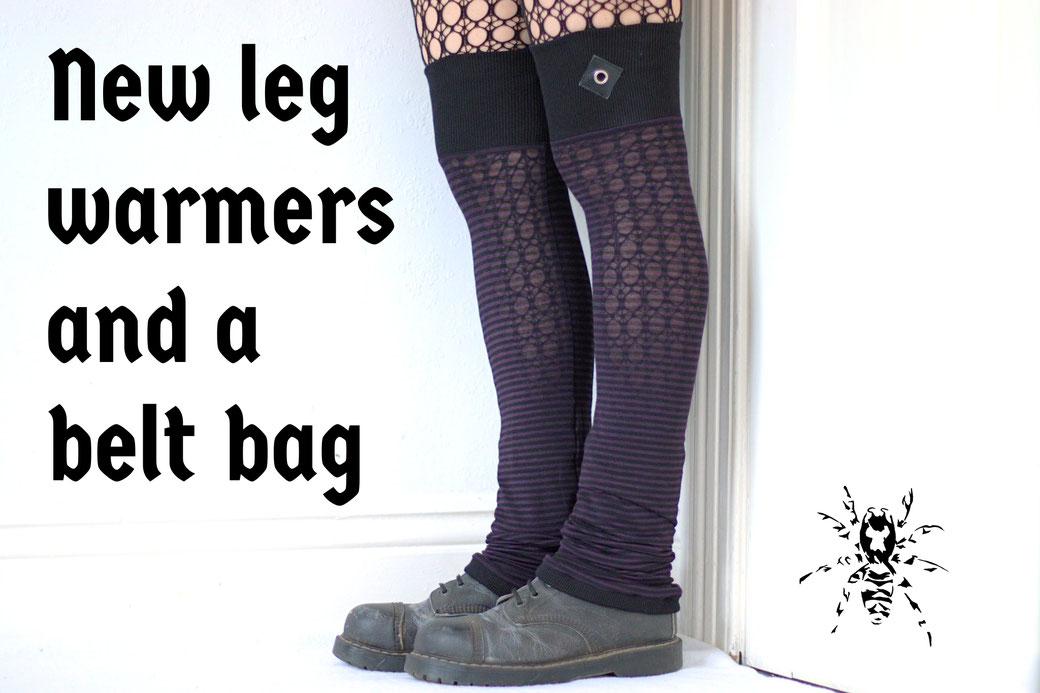 New leg warmers and a belt bag - Zebraspider Eco Anti-Fashion