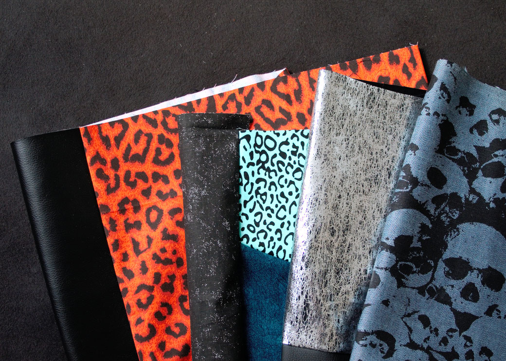 Preview of what I'm currently working on - shoulder bags with leopard and skulls - Zebraspider Eco Anti-Fashion Blog