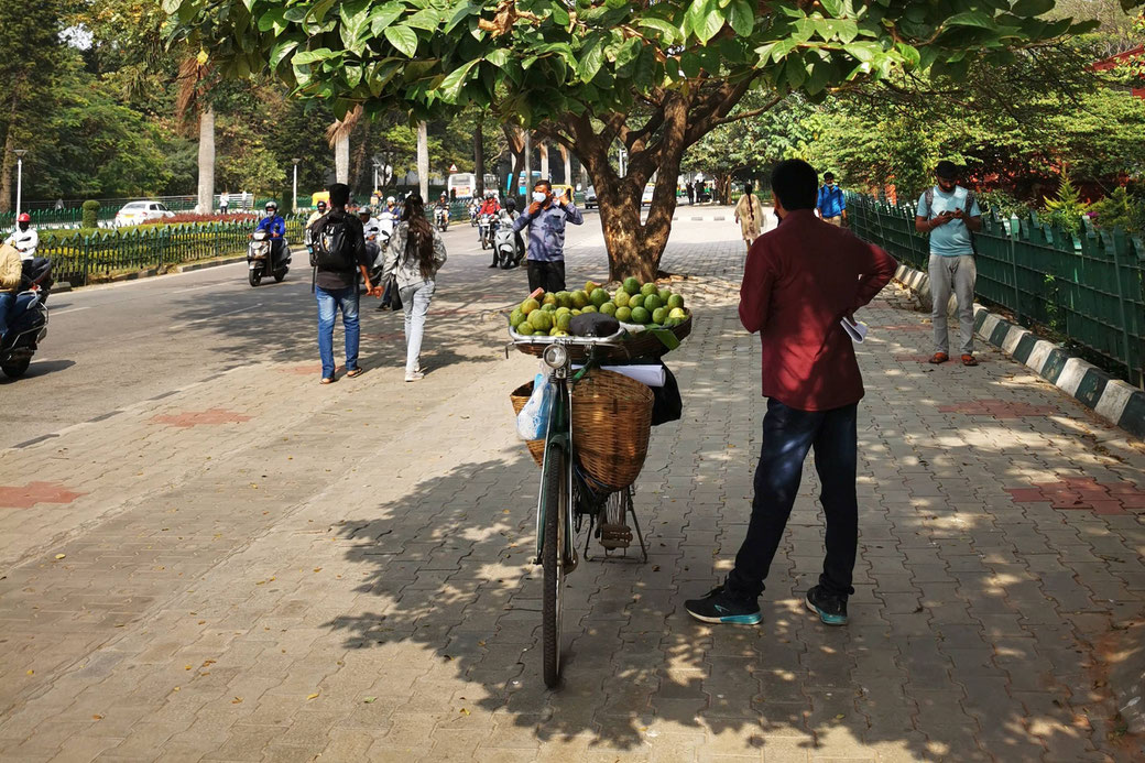 Straßenhändler in Bangalore