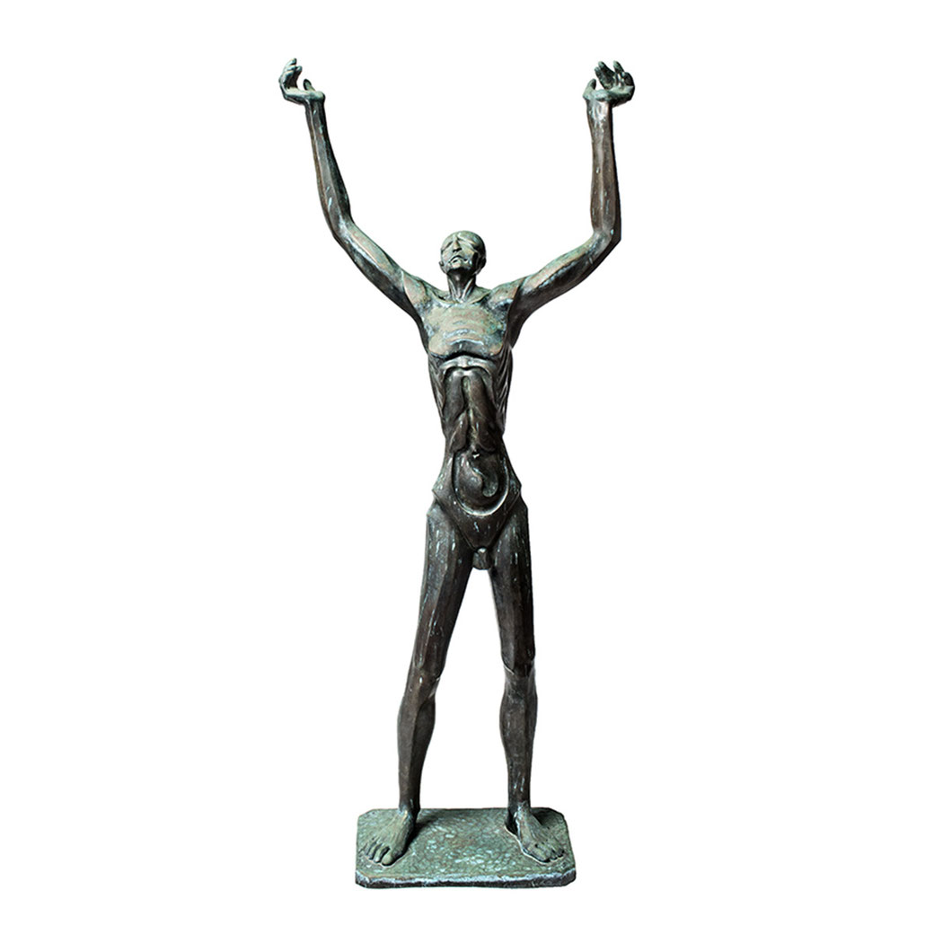 La protesta. Bronce. 170x73x30 cm. 1992. Col. Eladio de la Cruz