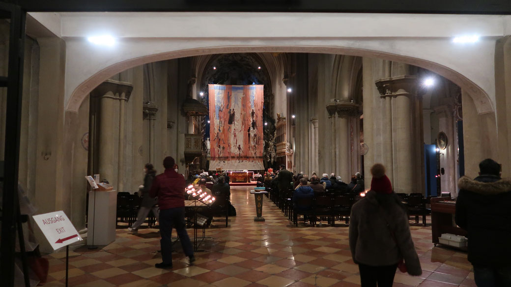Das Fastentuch in der Michaelerkirche, 1010 Wien, Foto: Michael Hedwig, 02.03.2022