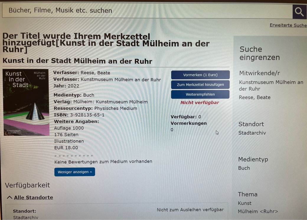 Ab sofort 2 Exemplare im Medienhaus vorhanden und ausleihbar!