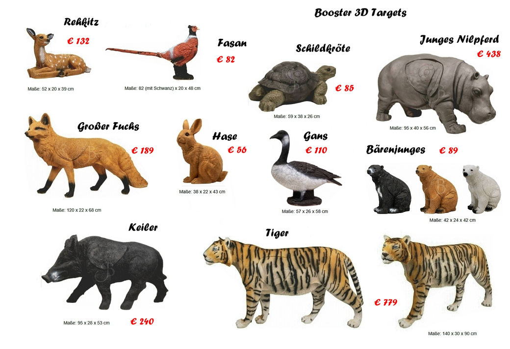 Booster 3D Ziele, 3D Ziele Bogenschießen