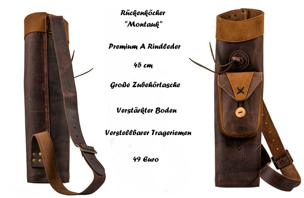 Leder Rückenköcher, Rückenköcher