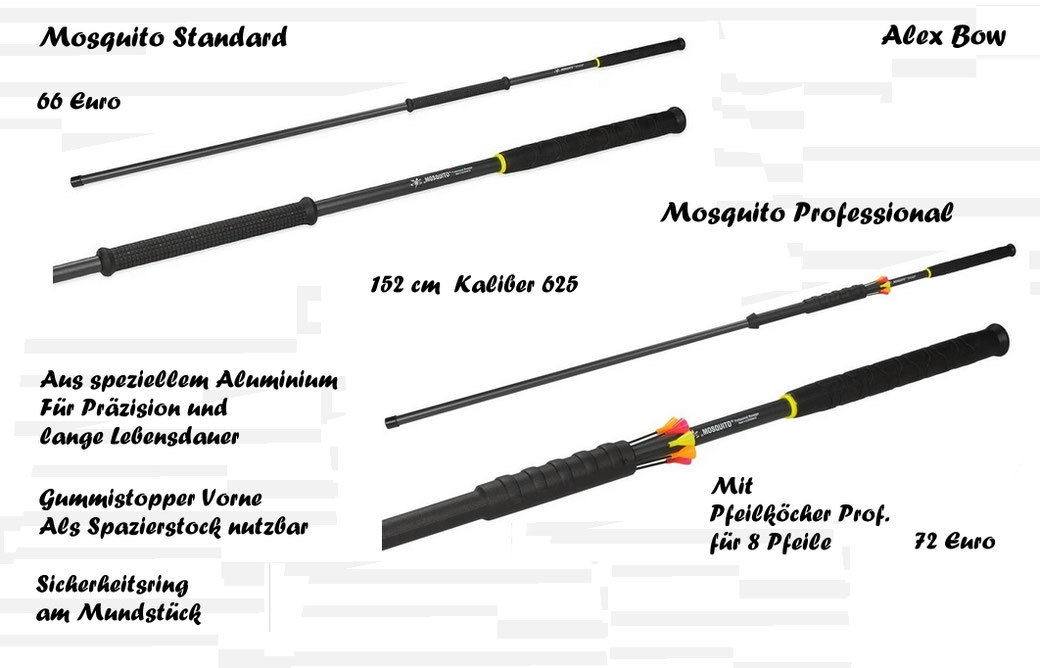 Blasrohr Mosquito; Blasrohr Mosquito Aluminium 152