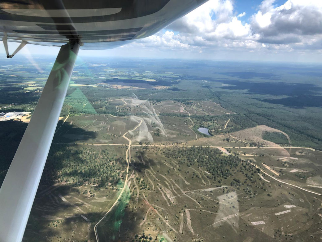 Lüneburger Heide aus der Luft