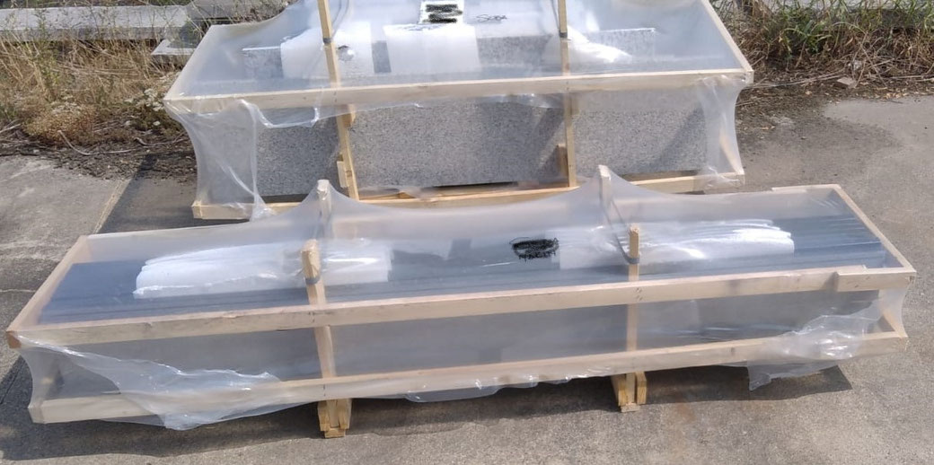 Granit Mauerabdeckplatten Nero Impala mit Wassernase
