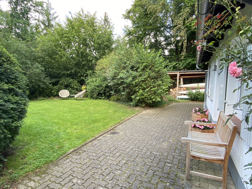 Eingangsbereich Saunahäuschen