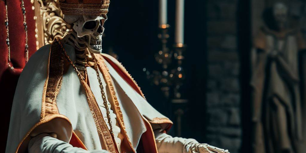Cadaver Synod Pope skeleton