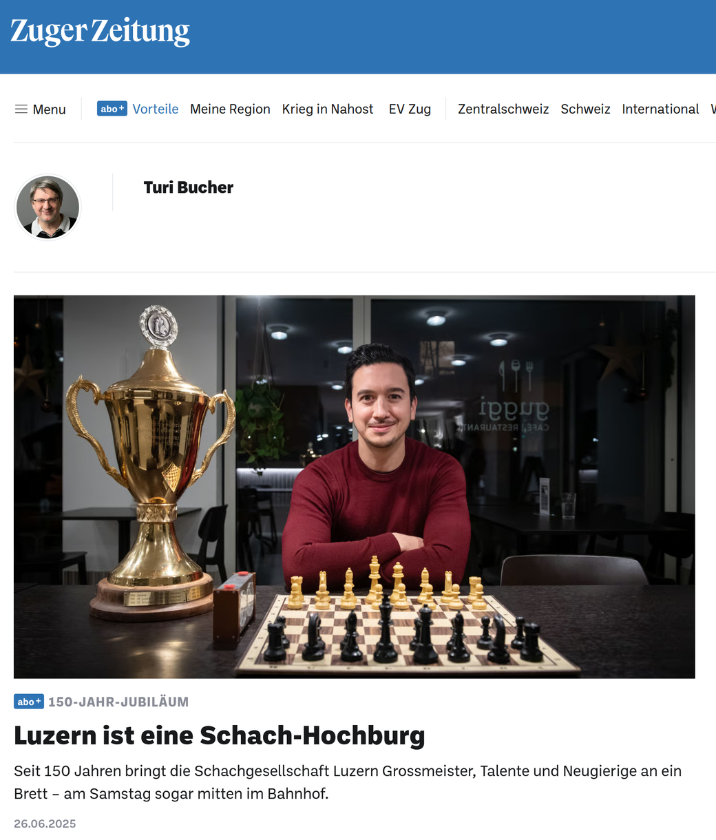 ZUGER ZEITUNG vom 26. Juni 2025