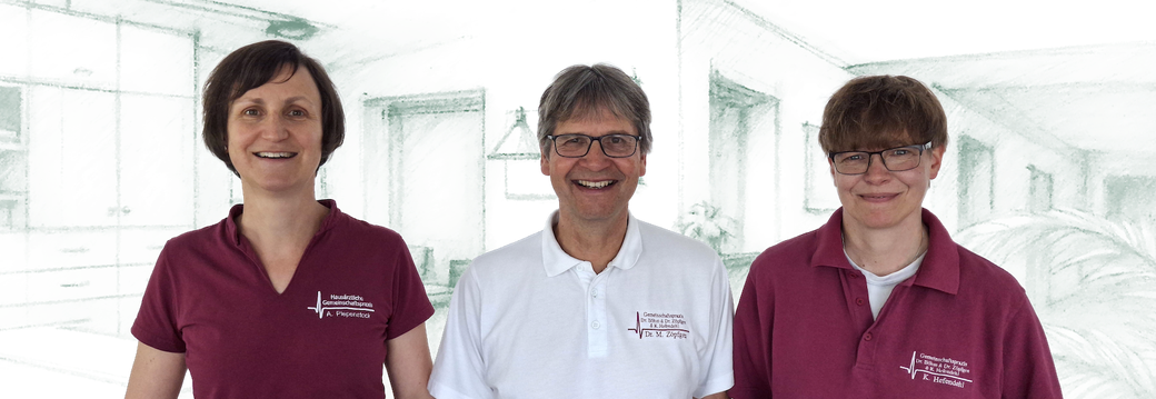 Gruppenbild der Internisten Piepenstock, Dr. Zöpfgen, Hefendehl