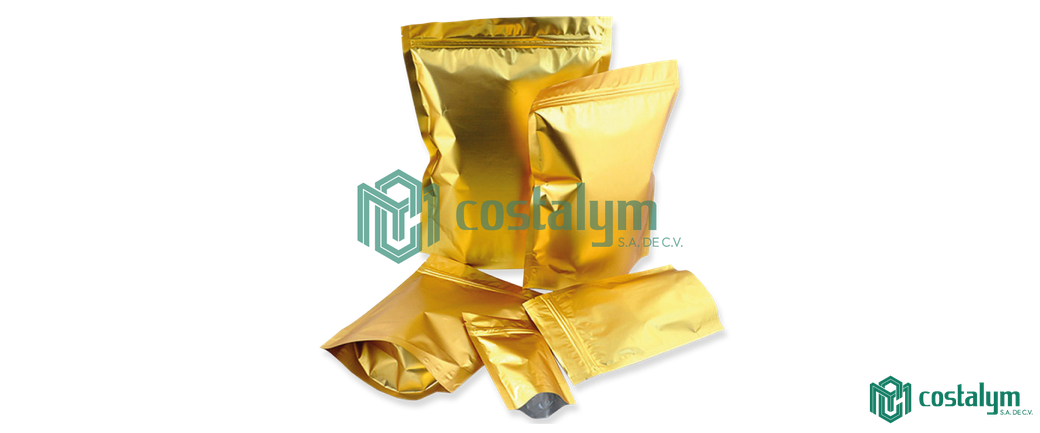 Bolsas Stand Up Pouch Dorada