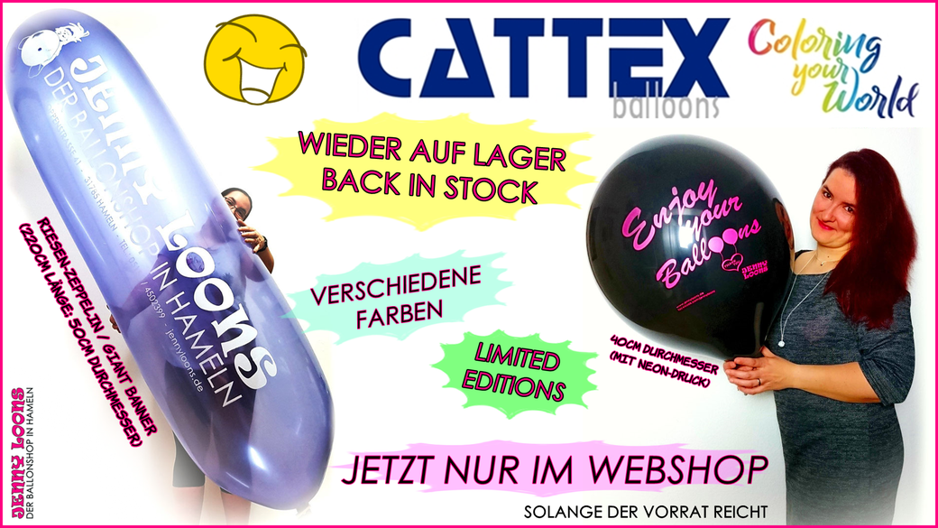 CATTEX JENNY LOONS Enjoy your Balloons Riesenballons Giant Balloons
