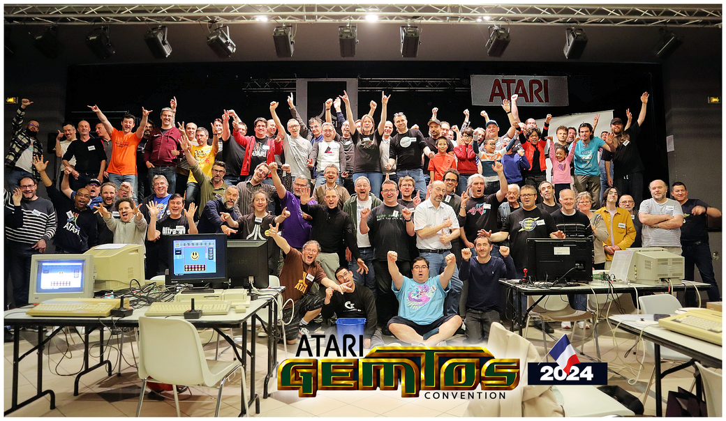 photo groupe GEMTOS 2024 - ATARI FRANCE - ATARI ST - ATARI 800XL - ATARI JAGUAR - ATARI LYNX