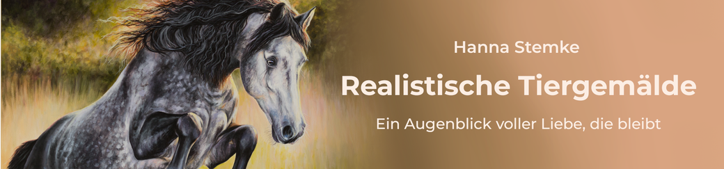 Realistische Tierportraits in Acryl auf Leinwand nach Fotovorlage sowie freie Tiergemälde von Hanna Stemke