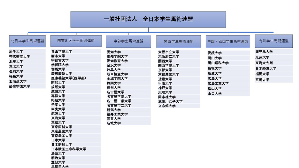 組織図 全日本学生馬術連盟 組織図 全日本学生馬術連盟
