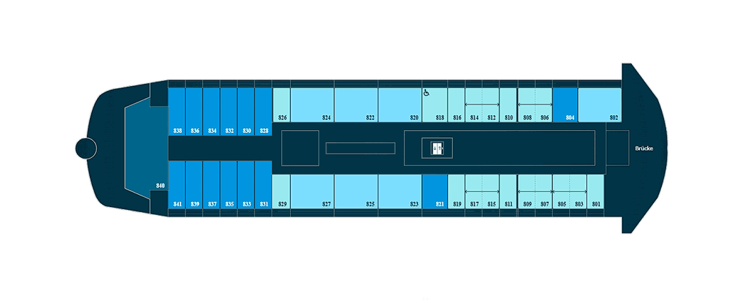 Le Commandant Charcot Deckplan Deck 8