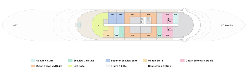 Four Seasons Yachts Four Seasons I Deckplan Deck 9