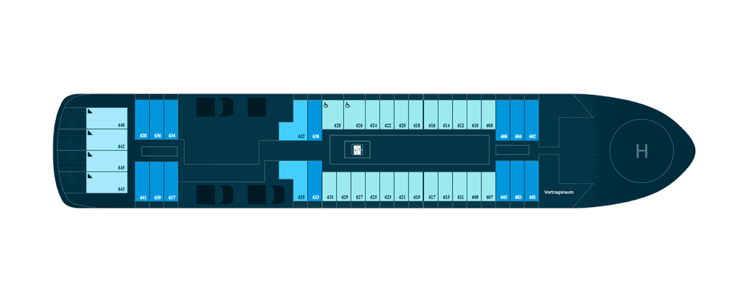 Le Commandant Charcot Deckplan Deck 6