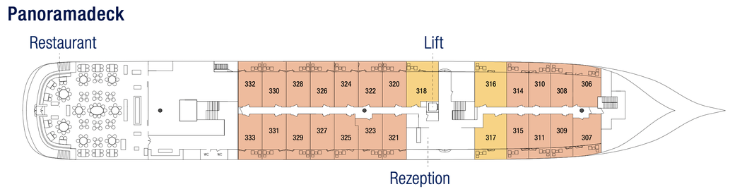 Deckplan SEA CLOUD SPIRIT