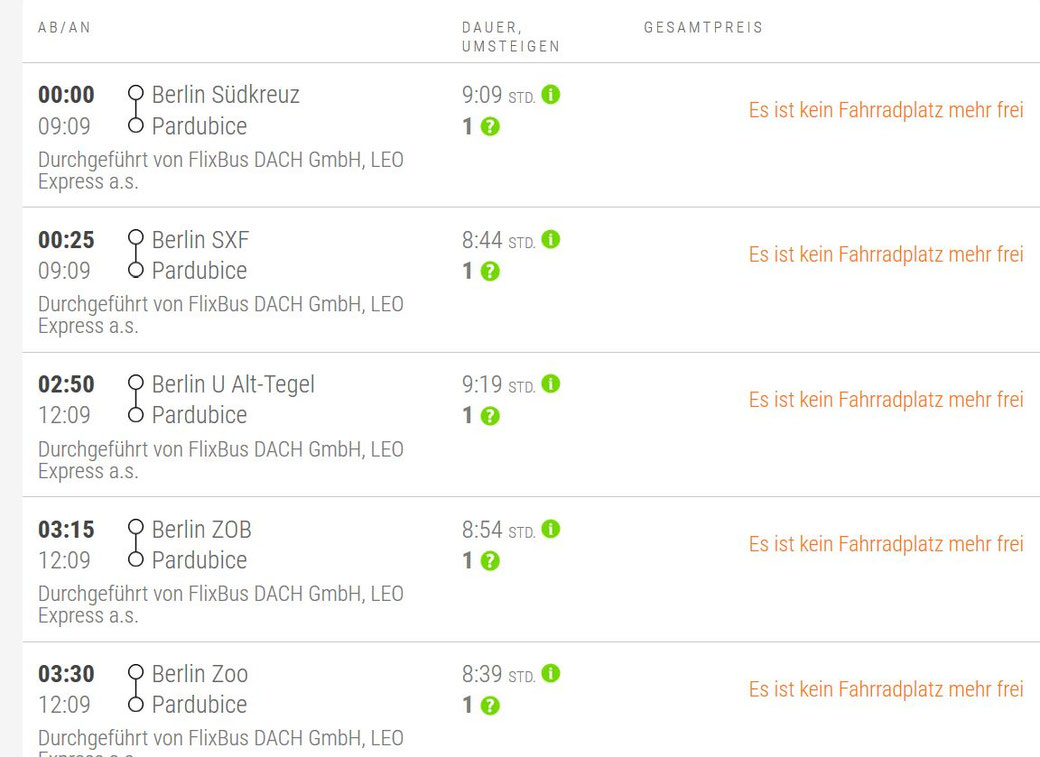 Verflixt: Fahrradmitnahme bei Flixbus - europa-rads Webseite!