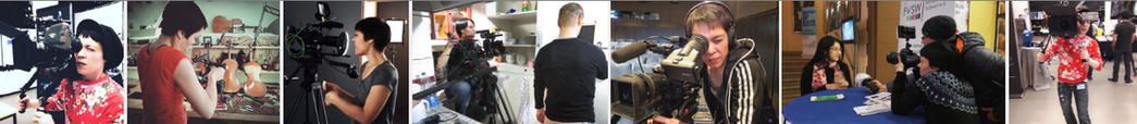 Kamerafrau & Regisseurin Caroline Rosenau bei Dreharbeiten - Verschiedene Behind the Scenes Bilder 