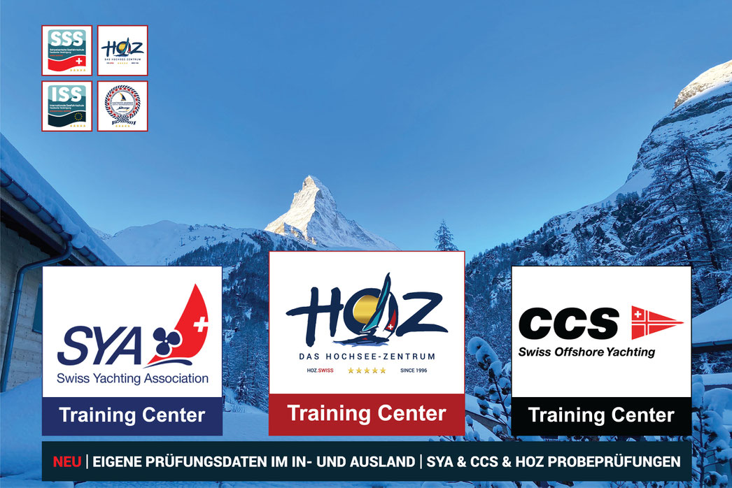 Schweizer Hochseeschein Prüfstellen | HOZ Hochseezentrum, SYA und CCS Training Center für Hochseeschein Prüfungen im In- und Ausland.