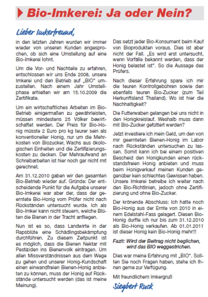 Warum machst du nicht BIO?.. werde ich manchmal gefragt