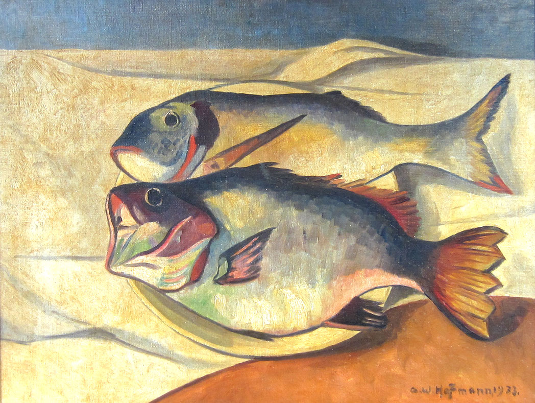 gesigneerd en gedateerd 1933 (50 x 65 cm) 
