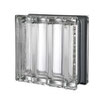 Bild: DESIGN 3D Q30 DORIC MET 30x30x8/10 Glasstein Glass Blocks Glasbaustein Glasbausteine Glassteine Glasbausteine-center.de glasbausteine-center Transparent Metallic metallised Lasitiilet Glasblock Lasi Tiili gler blokkir Glazen bouwstenen Glastegel 