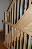new handrail and balustrad to existing staircase