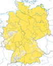 Karte zur Verbreitung des Kuckucks in Deutschland