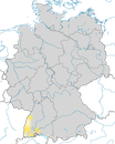 Karte zur Verbreitung der Schwanengans (Anser cygnoides) in Deutschland