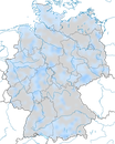 Karte zur Verbreitung der Zwergschnepfe (Lymnocryptes minimus) in Deutschland
