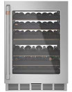 Refrigerador Cava Vinos Inteligente De 24 Pulgadas Para 46 Botellas y Tecnología Inteligente En Acero Inoxidable Puerta Reversible y Doble Temperatura CAFE CCP06DP2PS1