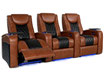 Octane Azure LHR Sala Teatro Cine en Casa Home Theater Reclinable Piel Cafe Negro Motorizado