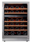 Refrigerador Cava Vinos Empotrado De 24 Pulgadas Con Doble Zona y Capacidad Para 46 Botellas En Acero Inoxidable Con Panel Táctil Antiescarcha CA-LEFORT CLF-WD24-HD